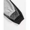 imageFloerns Girls 3 Pcs Elastic Waist Jogger Pants Letter Print SweatpantsBlack Grey Multi