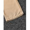 imageFloerns Girls Straight Leg Elastic Waist Trousers Bow Front Solid Shirred PantsKhaki