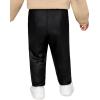 imageFloerns Girls and Toddlers Classic Solid Footless Tights Leggings PU Leather PantsBlack