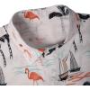 imageFloerns Mens 2 Piece Outfit Hawaiian Button Down Shirts and Shorts SetWhite Orange Tropical