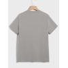 imageFloerns Mens 2 Piece Outfit Short Sleeve T Shirt Drawstring Track Shorts SetGrey