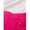 imageFloerns Toddler Girls Bow Knot Front Skorts Elastic Waist Solid Skirt ShortsHot Pink