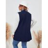 imageFloerns Womens Plus Size Houndstooth Print Colorblock Shawl Collar Vest BlazerBlue and White