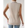 imageFloerns Womens Sleeveless Lapel Collar Neck Single Breast Vest Blazer JacketApricot
