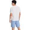 imageFloerns Mens Graphic Print T Shirt Drawstring Waist Shorts Set 2 Piece OutfitA Blue White Graphic