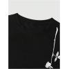imageFloerns Mens Graphic Print T Shirt Drawstring Waist Shorts Set 2 Piece OutfitBlack Floral