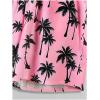 imageFloerns Mens Graphic Print T Shirt Drawstring Waist Shorts Set 2 Piece OutfitPink Tropical