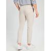 imageFloerns Mens Slant Pocket Fold Pleated Workout Pants Office Tailored PantsApricot
