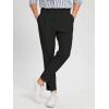 imageFloerns Mens Slant Pocket Fold Pleated Workout Pants Office Tailored PantsBlack