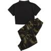 imageFloerns Womens 2 Piece Track Suits Outfit Crop Tank Top and Jogger SetMulti