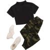 imageFloerns Womens 2 Piece Track Suits Outfit Crop Tank Top and Jogger SetMulti