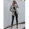 imageFloerns Womens Long Sleeve Open Front Leopard Print BlazerMulticolor4