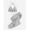 imageFloerns Womens Sweatsuits Bra and Sweatpants Set 2 Pieces Jogger TracksuitA Light Grey