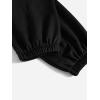 imageFloerns Womens Sweatsuits Bra and Sweatpants Set 2 Pieces Jogger TracksuitBlack