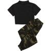 imageFloerns Womens 2 Piece Track Suits Outfit Crop Tank Top and Jogger SetMulti