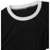 imageFloerns Womens 2 Piece Contrast Binding Super Crop Top and Skeleton Graphic Camisole SetMulticolor