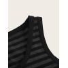 imageFloerns Womens Casual Sleeveless Camisole Scoop Neck Slim Fit Crop Tank TopBlack and Grey