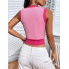 imageFloerns Womens Casual Sleeveless Camisole Scoop Neck Slim Fit Crop Tank TopPink