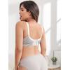 imageFloerns Womens Maternity Bra Striped Print Breastfeeding Nursing BraletteGrey