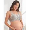 imageFloerns Womens Maternity Bra Striped Print Breastfeeding Nursing BraletteKhaki