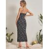 imageFloerns Womens Maternity Floral Print Sleeveless Self Tie Front Cami Long DressMulti