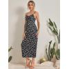 imageFloerns Womens Maternity Floral Print Sleeveless Self Tie Front Cami Long DressMulti