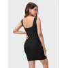 imageFloerns Womens Maternity Sleeveless Scoop Neck Tank Bodycon Pencil DressBlack
