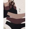 imageFloerns Womens 6 Piece No Show Bralette and Panty Underwear Lingerie SetBlack Multi