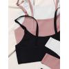 imageFloerns Womens 6 Piece No Show Bralette and Panty Underwear Lingerie SetPink White Black