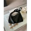 imageFloerns Womens Soft PU Leather Crossbody Bag Vintage Slouchy Hobo Bag with ZipperBlack