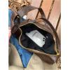 imageFloerns Womens Soft PU Leather Crossbody Bag Vintage Slouchy Hobo Bag with ZipperCoffee Brown