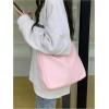 imageFloerns Womens Soft PU Leather Crossbody Bag Vintage Slouchy Hobo Bag with ZipperPink