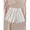 imageFloerns Womens Solid Wrap Front Linen Skirt Shorts Drawstring Knot Side Skort ShortsBeige