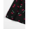 imageFloerns Womens Summer Drawstring Sweetheart Neck Puff Sleeve A Line Short DressBlack Cherry