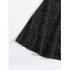 imageFloerns Womens Summer Drawstring Sweetheart Neck Puff Sleeve A Line Short DressBlack Dots