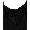 imageFloerns Womens Summer Drawstring Sweetheart Neck Puff Sleeve A Line Short DressBlack Dull