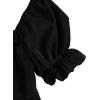 imageFloerns Womens Summer Drawstring Sweetheart Neck Puff Sleeve A Line Short DressBlack Dull