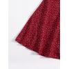 imageFloerns Womens Summer Drawstring Sweetheart Neck Puff Sleeve A Line Short DressBurgundy Red