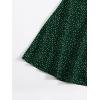 imageFloerns Womens Summer Drawstring Sweetheart Neck Puff Sleeve A Line Short DressForest Green
