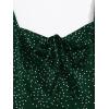 imageFloerns Womens Summer Drawstring Sweetheart Neck Puff Sleeve A Line Short DressForest Green