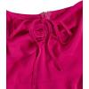 imageFloerns Womens Summer Drawstring Sweetheart Neck Puff Sleeve A Line Short DressHot Pink