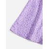 imageFloerns Womens Summer Drawstring Sweetheart Neck Puff Sleeve A Line Short DressLilac Purple