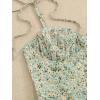 imageFloerns Womens Summer Tie Strap Ditsy Floral A Line Cami DressGreen
