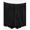 imageFloerns Womens Plus Size Solid Pajama Shorts 2 Pack Soft Lounge Sleep ShortsBlack Black