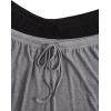 imageFloerns Womens Plus Size Solid Pajama Shorts 2 Pack Soft Lounge Sleep ShortsBlack Grey Solid
