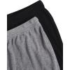 imageFloerns Womens Plus Size Solid Pajama Shorts 2 Pack Soft Lounge Sleep ShortsBlack Grey Solid