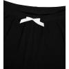 imageFloerns Womens Plus Size Solid Pajama Shorts 2 Pack Soft Lounge Sleep ShortsBow Black