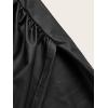 imageFloerns Womens Plus Size Stretchy Faux Leather Ruched Bodycon Mini SkirtBlack
