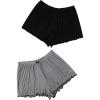 imageFloerns Womens Plus Size Solid Pajama Shorts 2 Pack Soft Lounge Sleep ShortsBlack Grey Plain