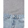 imageFloerns Girls Ripped Raw Trim Shorts High Waist Straight Leg Denim ShortsPale Blue